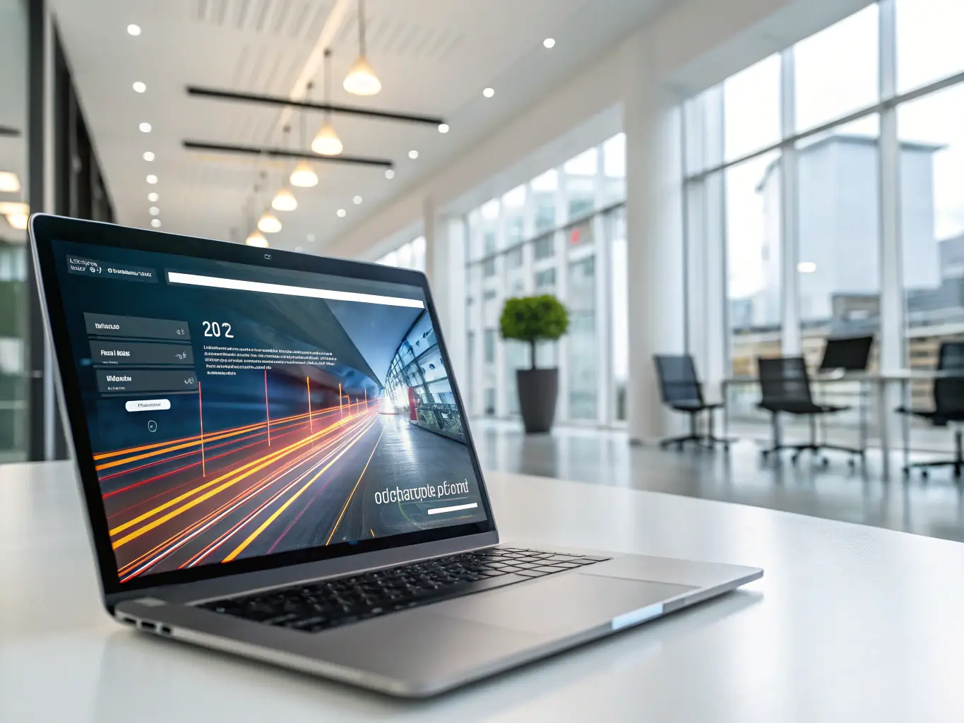 An image showcasing a website loading quickly on various devices, emphasizing its speed and performance. The image includes visual elements such as speedometers and progress bars to illustrate the website's efficiency.